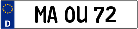 Trailer License Plate